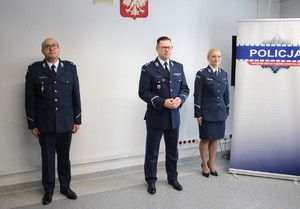 Kierownictwo Komendy Powiatowej Policji w Golubiu-Dobrzyniu.