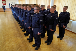 Ślubowanie nowych policjantów