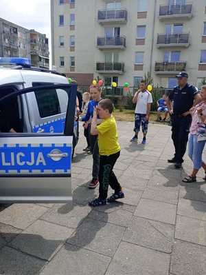 Policjanci na pikniku