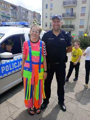 Policjanci na pikniku