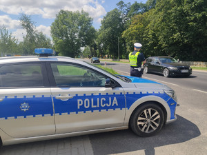 Policjant podczas działań NURD