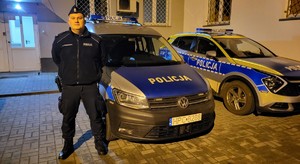 Policjant sierżant Grzegorz Dobaczewski.