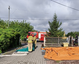 policjanci i strażacy