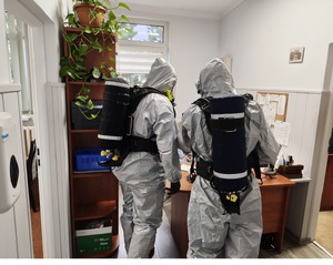 policjanci i strażacy